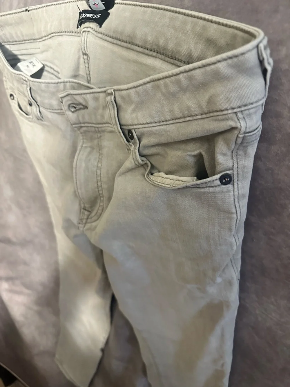 Express Men Jeans Slim Light Gray jeans - Picture 2 of 6